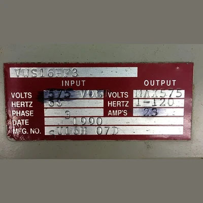 Hitachi 20 HP VFD
