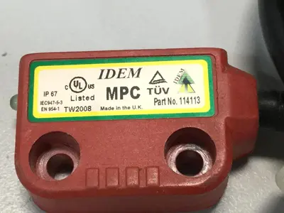 Used IDEM SAFETY SWITCHES 114113 Relays & Switches Michigan US | Ideal Machinery #1174038