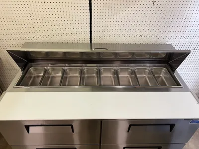 Used Turbo Air Used Turbo Air TST-60SD-D4-N 60" 4 Drawer Refrigerated Sandwich Prep Table 120V - WO1 Food Prep Tables Illinois US | Falcon Restaurant Supply #1375346