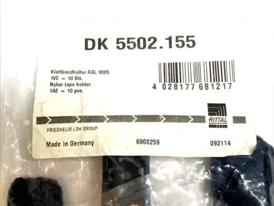 NEW RITTAL VELCRO STRAP HOLDER CABLE TIE SUPPORT FOR 19" RACK ENCLOSURE