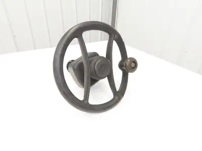 Hyster 8808585 Forklift Steering Wheel & Bracket Assembly Removed From E80XN