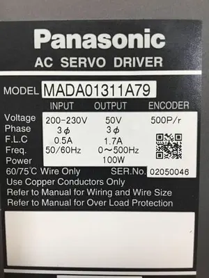 USED PANASONIC MADA01311A79