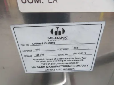 Used MILBANK AMRM-613UGBX Electrical Boxes Texas US | Aucto #1308412