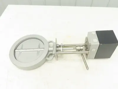 ARIS DN200 PN16 Wafer Butterfly Valve Cast Iron 8" ARIS Actuator W/ Mount