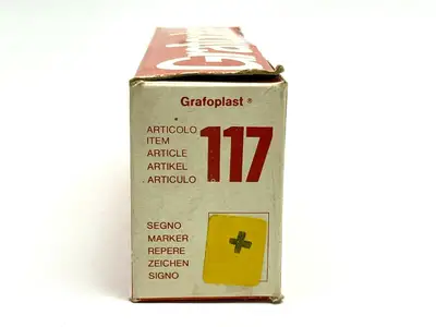 117 | Grafoplast  Wire Markers + Black on Yellow 50 Strips - New