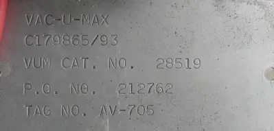 USED VAC-U-MAX 3ML
