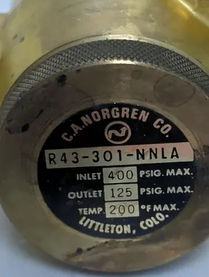 Used NORGREN R43-301-NNLA Air Pressure Regulators Ohio US | Surplus Asset Holdings #1365516