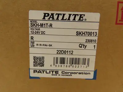 Patlite SKH-M1T-R Warning Light LED 118mm Red Rotating Beacon Alarm 12-24VDC