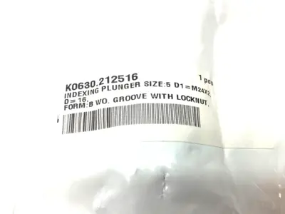 NEW KIPP LOCKING INDEXING PLUNGER, RETRACTABLE D1=M24X2, D=16