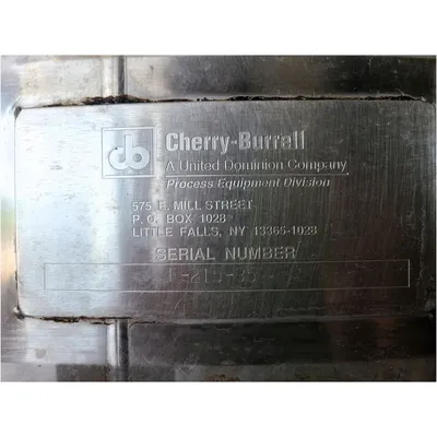Used 1,000 Gallon Cherry-Berrell Stainless Steel Liquid Process Tank