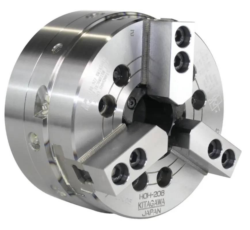 Kitagawa 230mm 3 Jaw Counter Balanced Power Chuck 52mm Thru Hole HOH-208 (STK)