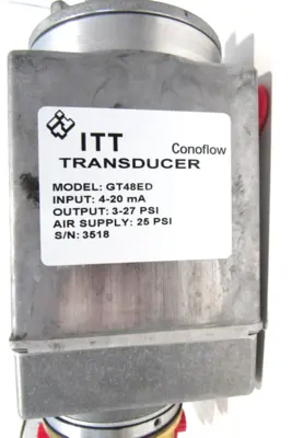 NEW ITT CONOFLOW GT48ED TRANSDUCER