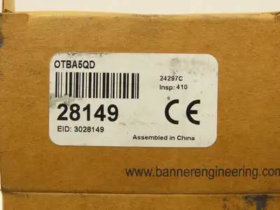 Banner OTBA5QD Optical Touch Button Momentary Switch Sensor