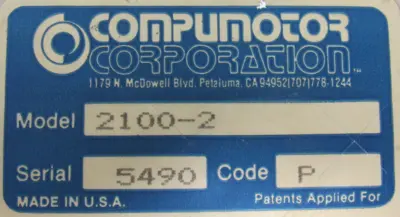 USED PARKER 2100-2 COMPUMOTOR 21002