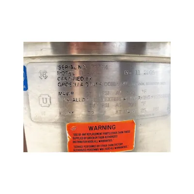 USED GROEN MFG. CO. DL-40