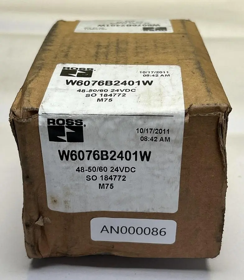 New | in-Stock ROSS CONTROLS W6076B2401W Solenoid Valves Ohio US | Surplus Asset Holdings #1247175