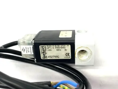 USED BURKERT DIRECT ACTING PIVOTED ARMATURE SOLENOID VALVE