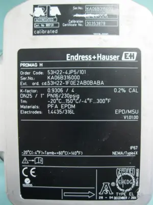 USED Endress+Hauser 53H22-1F0E2AB0BABA