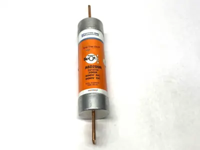 USED MERSEN DUAL ELEMENT TIME DELAY FUSE 600V 200A