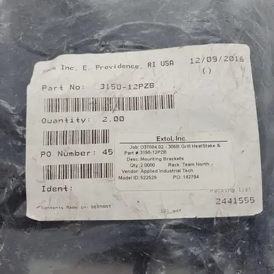 New | in-Stock EXTOL _UNKNOWN_ Misc Fasteners Michigan US | ND Industrial Surplus #1208005