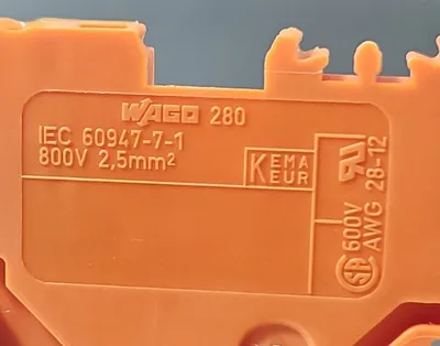 WAGO 280-902 Conductor Through Terminal Block. Box with 60. Loc 3E-46