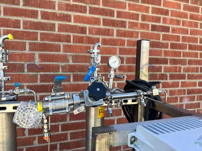 Used MILLIPORE FILTRATION SYSTEM W/ WAUKESHA CHERRY 030 ROTARY LOBE PUMP 5 HP Filtration Equipment California US | Equipment Lab #1364702