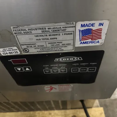 174-0161 Federal Industries SQ5CD 60" Self Contained Full Service Deli Cooler
