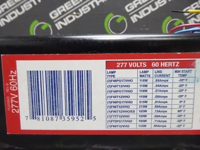 Advance VC-2S102-TP Rapid Start Ballast 277V 60Hz New NIB
