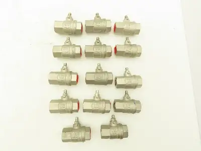 PN65 MS58 1/2" NPT Quarter 1/4 Turn Ball Valve No Handle Lot of 14