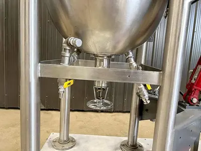 🔴 Heading to Auction May 27 - Used 26 Gallon Tank (Reactor), 316 Stainless Steel, Double Motion Scrape Agitation