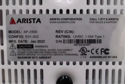 ARISTA AP-3500-E01-003 / AP3500E01003 (BRAND NEW) STOCK GF-210