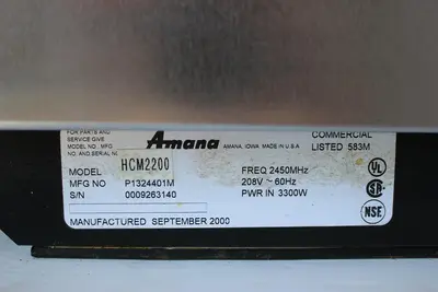 USED AMANA HCM2200
