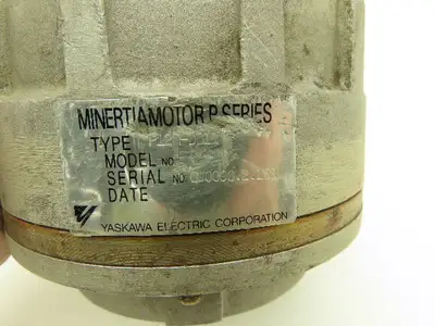 Yaskawa P12H-DB11 Minertia DC Servo Motor Disc-Arm