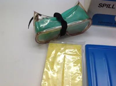 USED J.T. BAKER CAUSTIC SPILL CLEAN-UP KIT
