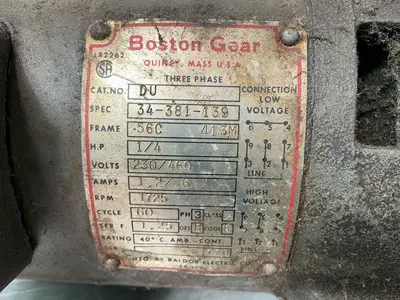 Used BALDOR ELECTRIC CO. 34381139 Motors (misc) Ohio US | HGR 24 #1486736