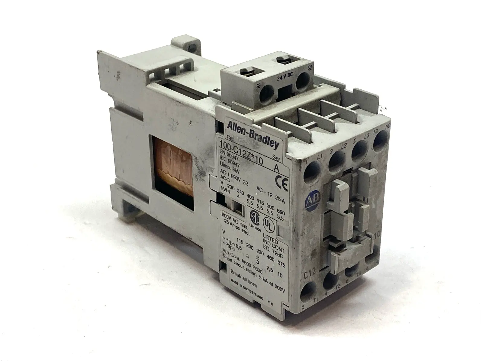 Used Allen-Bradley Series A Contactor 12A 3P 600VAC PLC Contactors Michigan US | Maverick Industrial Sales #1402100