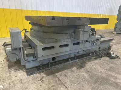 50" X 60" CINCINNATI BICKFORD CROSS SLIDING ROTARTY T-SLOT  MOTORIZED MILL TABLE: STOCK #22529