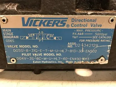 USED VICKERS DG4V-3S-6C-M-U-HL7-60-EN490