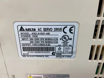 Used DELTA ASDA0721AB Servo Drives Ohio US | HGR 24 #1455305
