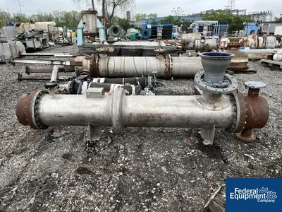 USED GEA 6.3 Sq Meter / 67 Sq Ft GEA Canzler Thin Film Evaporator, 904L S/S, 3.2/16 Bar