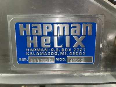 Hapman Flex Screw Bin, Model 400SS