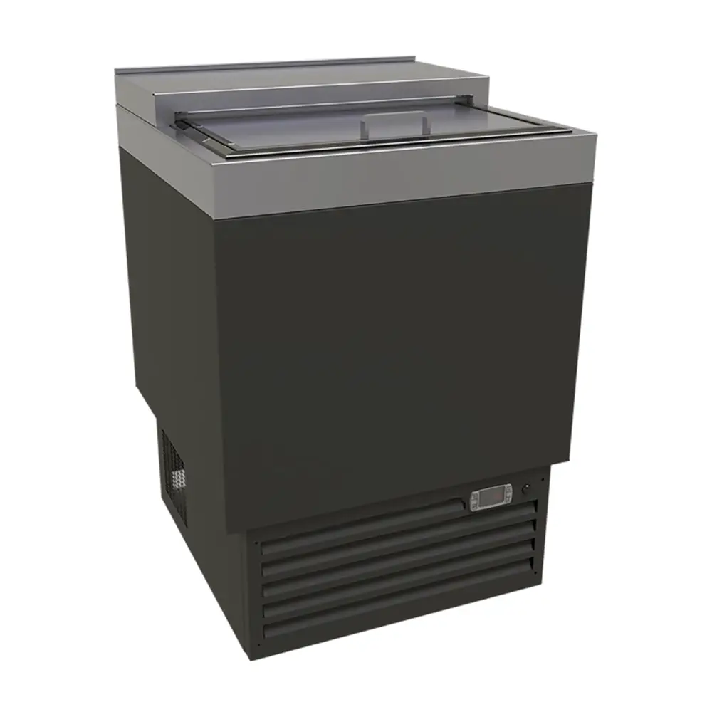 Glastender MF24-B2 1 Section Glass Chiller w/ 55 Mug Capacity - Black, 120v