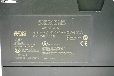 USED SIEMENS 6ES7321-1BH02-0AA0 INPUT MODULE 6ES73211BH020AA0