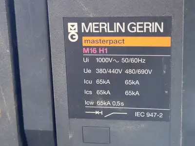 Used 2000 MERLIN GERIN M16H1 Switchgears British Columbia CA | Lenmark #240431