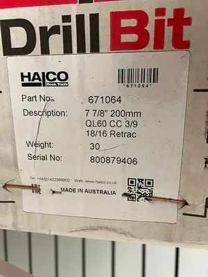 Used HALCO 7-7/8” QL60 HAMMER BIT Drills Pennsylvania US | East West Machinery & Drilling #1417456