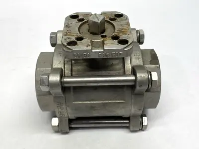Industrial Stainless Steel Ball Valve 2" 1.4408 PN63 DN50 F05/F07 - Used