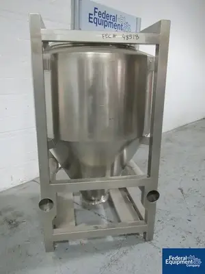 USED L.B. Bohle 1,200 Liter LB Bohle Bin, Model MCL1200S, S/S