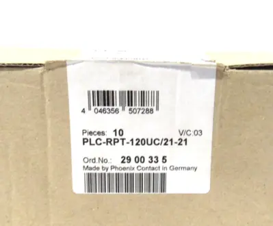 BOX OF 10 NEW PHOENIX CONTACT PLC-RPT-120UC/21-21 RELAY MODULES 29 00 33 5