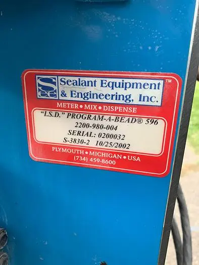 Used 2002 SEALANT EQUIPMENT & ENGINEERING 2200-980-004 Pumps Michigan US | RAB Industries, Inc. #183899