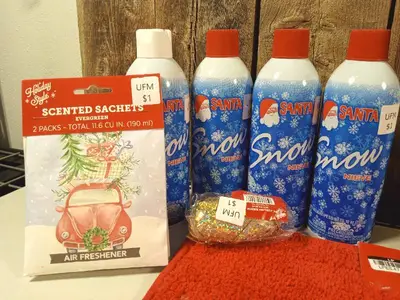 Lot of Christmas (light up socks, window snow, etc)